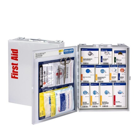 Acme United 25 Person Medium Metal SmartCompliance Food Service First Aid Cabinet without Medications 1350-FAE-0103